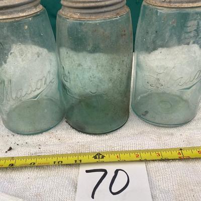 Vintage Mason Quart Jar Lot
