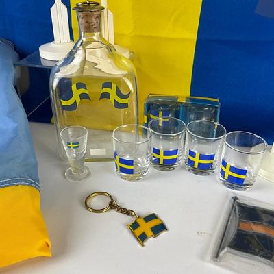 120 Swedish Flag Lot