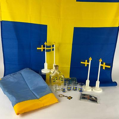 120 Swedish Flag Lot
