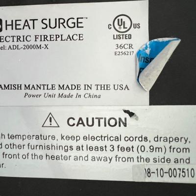 Heat Surge Electric Fireplace