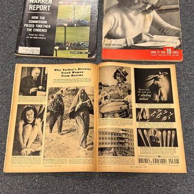 Vintage Historical Mixed Media Including Life and Time Magazines (1BH-DZ)