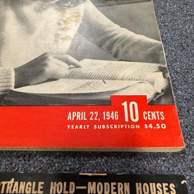 Vintage Historical Mixed Media Including Life and Time Magazines (1BH-DZ)