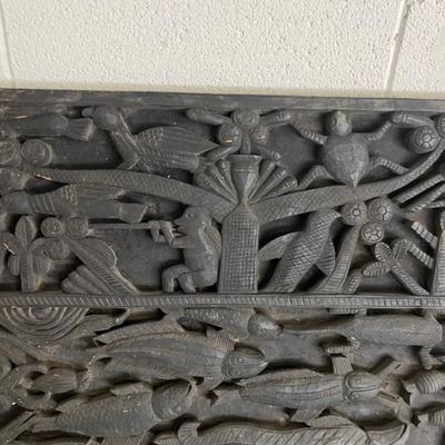 African wood panel