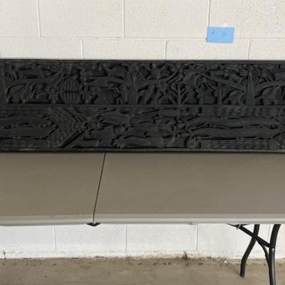 African wood panel