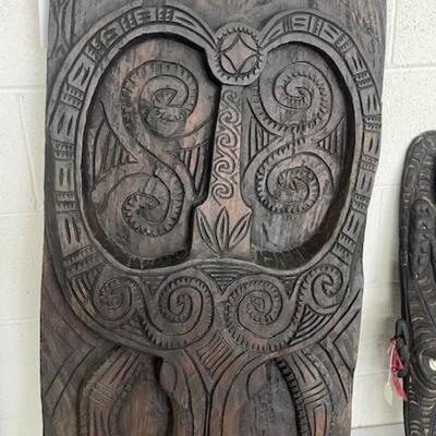 2 antique door panels