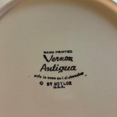 Vintage Metlox Vernon Antigua Dinner Set
