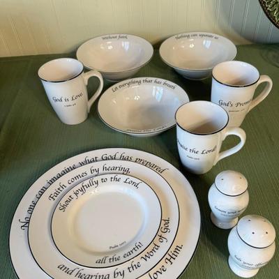 Feed on the Word dinnerware