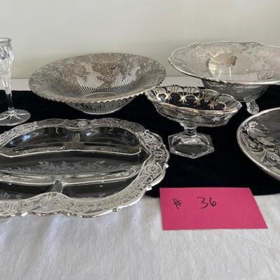 lot of silver overlay