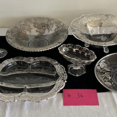 lot of silver overlay