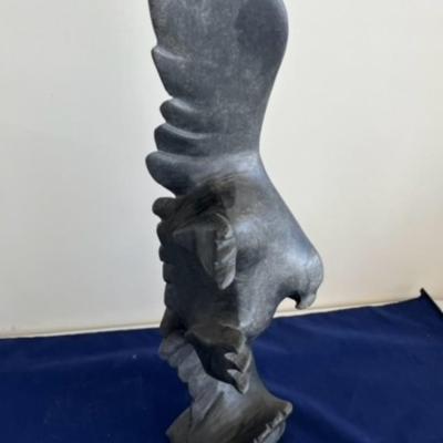 Ineaq Padley Inuit hand carved falcon