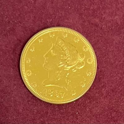 1897 Liberty Head Ten Dollar Gold Coin
