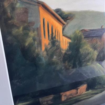 Mallory Lake pastel paining