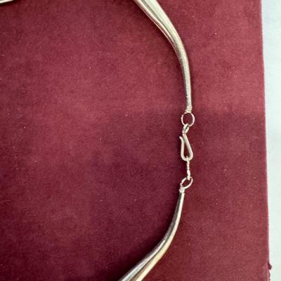 Vintage Marked Sterling Liquid Silver Necklace [38.18g]