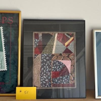 Grouping of 3 framed pictures