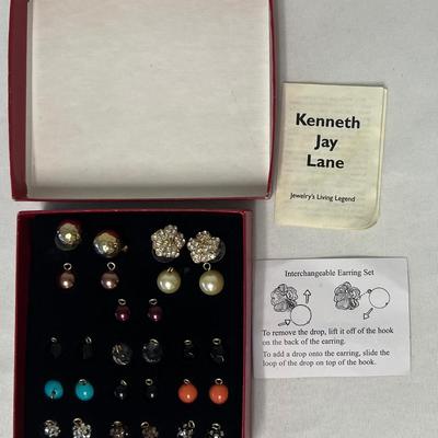Vintage Kenneth Jay Lane Interchangeable Earring Set
