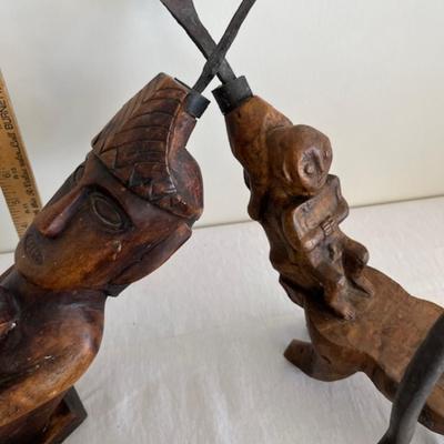 Antique Asian coconut scrapers