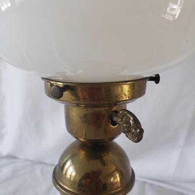 Four Glass Bowls/Pitcher and Brass Lamp (2D- KD)
