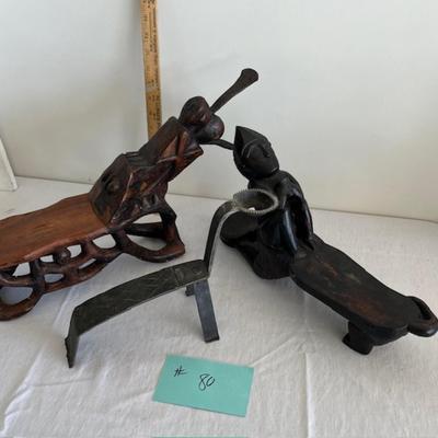 Lot of 3 coconut scrapers