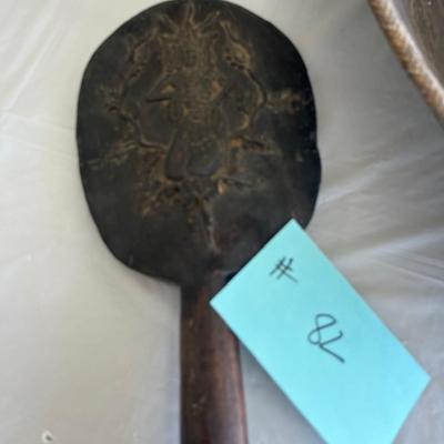 Tribal wood carved bowl