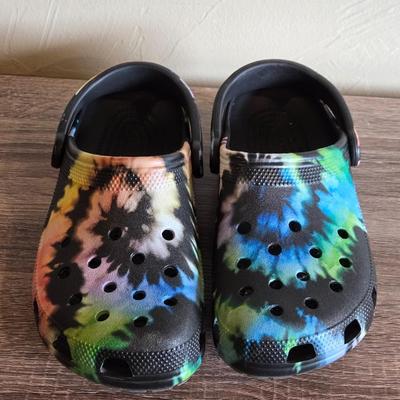 Kid's Size 3 Tie Dye Crocs