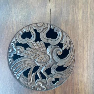 Sale Photo Thumbnail #220: Antique wood Asian kitchen cabinet. hole in the back. 75 x 42 x 17