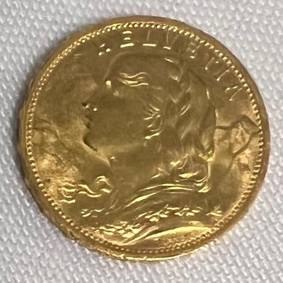 1930-B Twenty Franc French Gold Coin