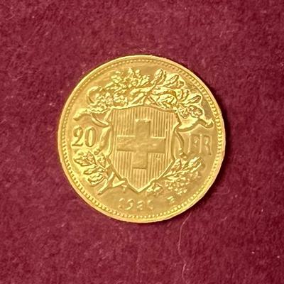 1930-B Twenty Franc French Gold Coin