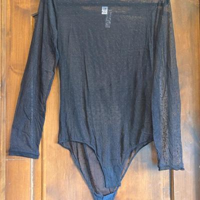 New with Tags Victoria Secret Sheer Black Body Suit