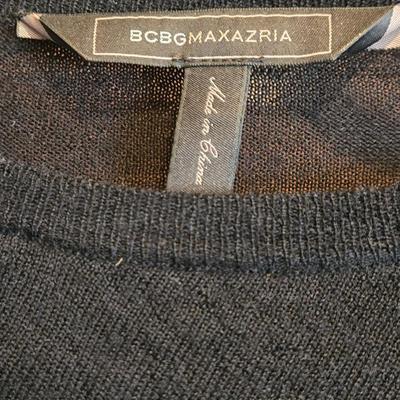 BCBG Black Light Weight Sweater Top