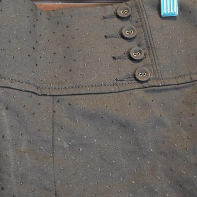 bebe Black Shorts with Black Dots Embroidery Details