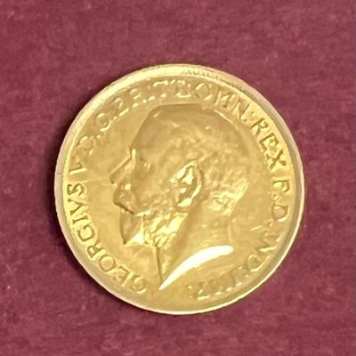 1915 Great Britain Sovereign King George V Gold Coin