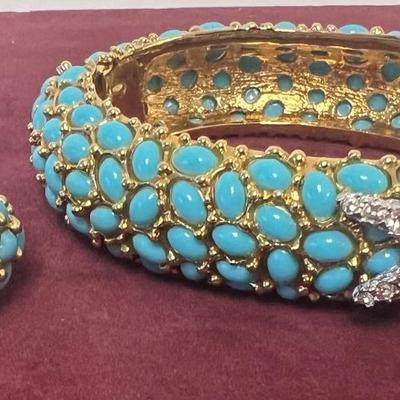 Vintage Kenneth Jay Lane Bangle and Ring Set