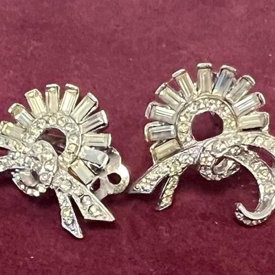 Vintage Charles Reis Brooch and Earring Set
