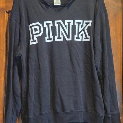 Victoria Secret Pink Black Sweatshirt