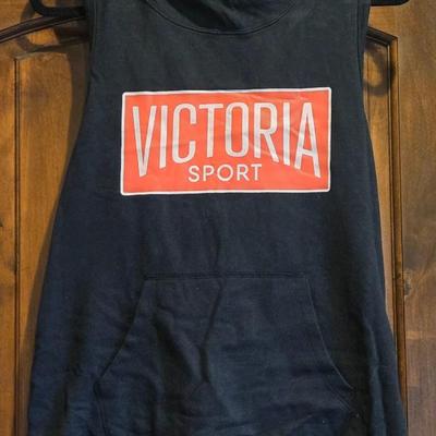 Victoria Secret Victoria Sport Cut Off Sleeve Hoodie
