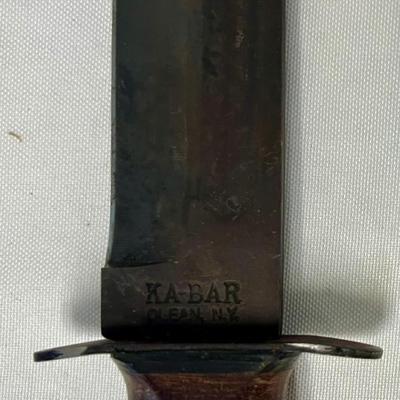 Vintage Ka-Bar USMC Carbon Steel Military Fighting Knife
