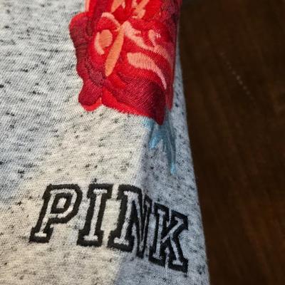 New with Tags Victoria Secret Joggers with Embroidered Red Roses