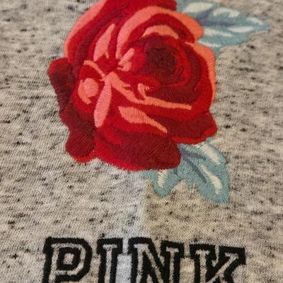 New with Tags Victoria Secret Joggers with Embroidered Red Roses