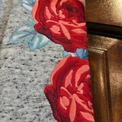 New with Tags Victoria Secret Joggers with Embroidered Red Roses