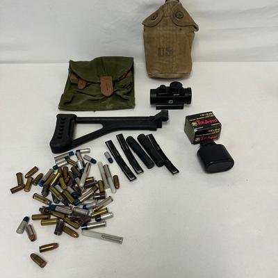 Military, Firearm Accessories, and Ammunition Assortment (NO SHIPPING)