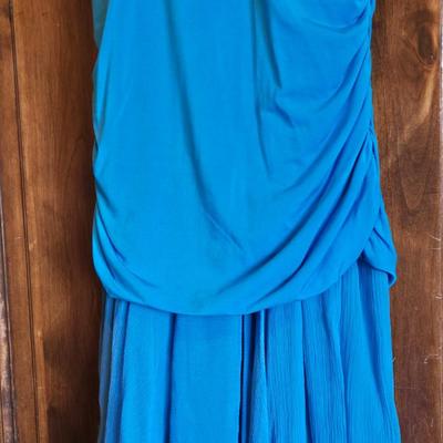 BCBG Blue Flouncy Dress
