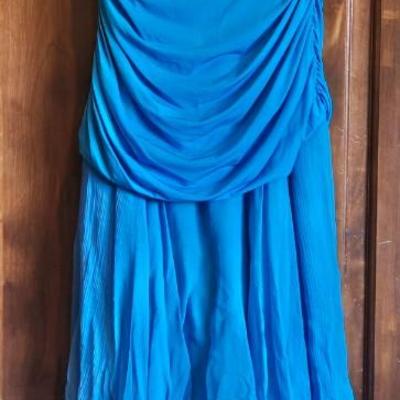 BCBG Blue Flouncy Dress