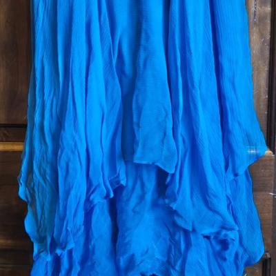 BCBG Blue Flouncy Dress