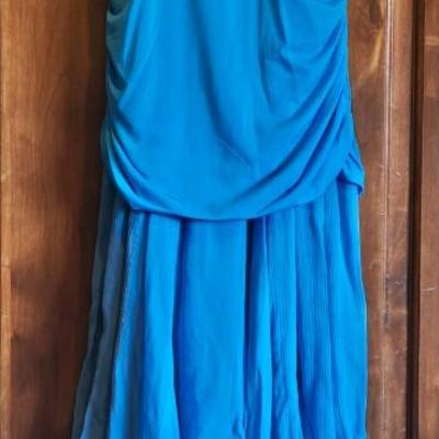 BCBG Blue Flouncy Dress