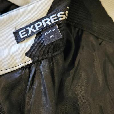 EXPRESS Black & White Zebra Print Skirt