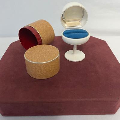 Mid-Century Rocket Jewelry Tulip Ring Box