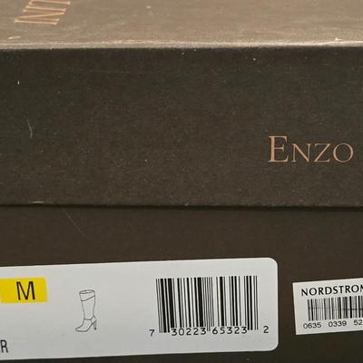 Enzo Black Knee High Steletto Boots
