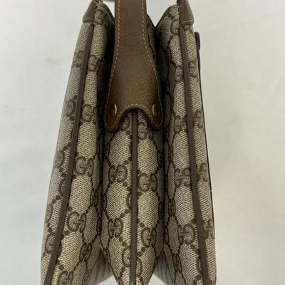 Authentic Gucci Supreme Sherry Web Ophidia Accordion Shoulder Bag