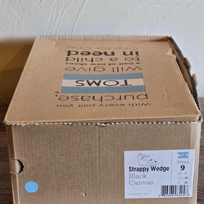 New in the Box Toms Wedge Sandals