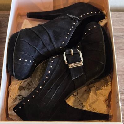 BCBG Minska Black Stud Heels